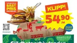 Stora Coop Hamburgerfärs av nöt i rulle erbjuda