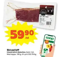 Stora Coop Skivad biff erbjuda