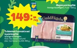 Stora Coop Tvådelad/tunnskivad kycklingfilé erbjuda