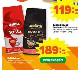Stora Coop Kaffebönor erbjuda
