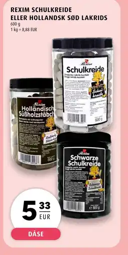 Scandinavian Park Rexim schulkreide eller hollandsk sød lakrids erbjuda