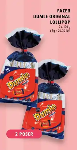 Scandinavian Park FAZER Dumle original lollipop erbjuda