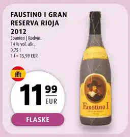 Scandinavian Park Faustino i gran reserva rioja 2012 erbjuda