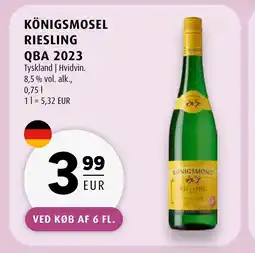 Scandinavian Park Königsmosel riesling qba 2023 erbjuda