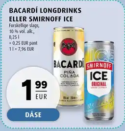 Scandinavian Park Bacardí longdrinks eller smirnoff ice erbjuda