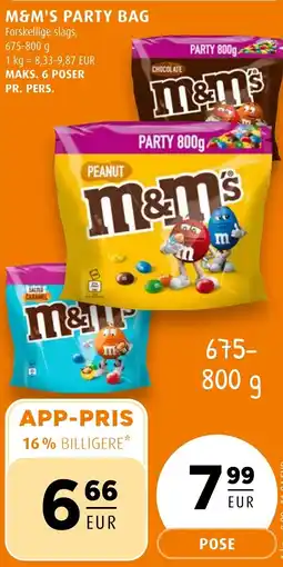 Scandinavian Park M&M'S Party bag erbjuda