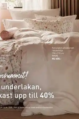 Hemtex Kensington påslakanset i bäckebölja erbjuda