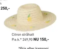 Citron stråhatt