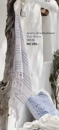 Hemtex Azuma strandbadlakan 75 x 150 cm erbjuda