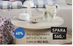 Hemtex Vito trädgårdsbord erbjuda