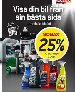 thansen 25% PÅ ALLT FRÅN SONAX erbjuda