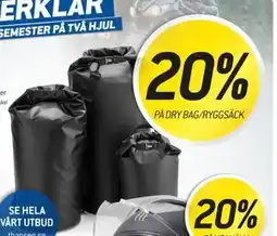 thansen 20% PÅ DRY BAG/RYGGSÄCK erbjuda
