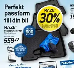 thansen 30% PÅ MODELLANPASSADE BAGAGERUMSMATTOR erbjuda
