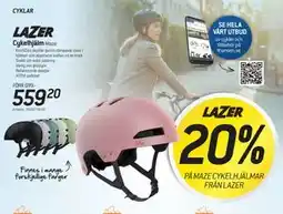 thansen 20% PÅ MAZE CYKELHJÄLMAR FRÅN LAZER erbjuda
