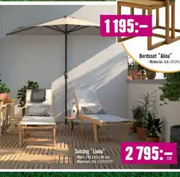 Hornbach Solsäng "Linda" erbjuda