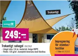 Hornbach Trekantigt solsegel erbjuda