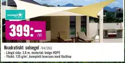 Hornbach Kvadratiskt solsegel erbjuda