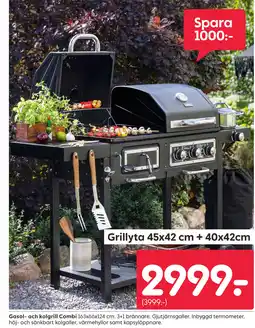 Rusta Gasol- och kolgrill Combi erbjuda