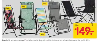 Rusta Solstolar erbjuda
