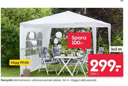 Rusta Partytält erbjuda