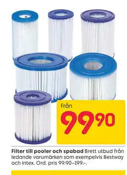 Rusta Filter till pooler och spabad erbjuda