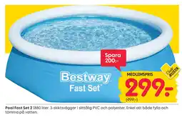 Rusta Bestway Pool Fast Set 2 erbjuda