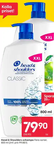 Rusta Head & Shoulders schampo erbjuda