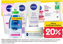 Rusta NIVEA ansiktsprodukter erbjuda