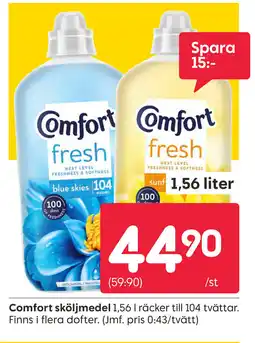 Rusta COMFORT sköljmedel erbjuda
