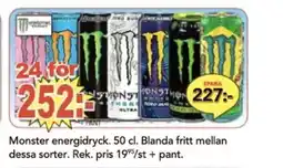 Bo Ohlsson MONSTER energidryck erbjuda