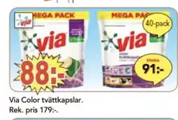 Via Color tvättkapslar