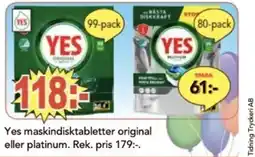 Bo Ohlsson YES maskindisktabletter original eller platinum erbjuda