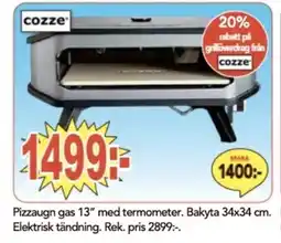 Bo Ohlsson Pizzaugn gas 13" med termometer erbjuda