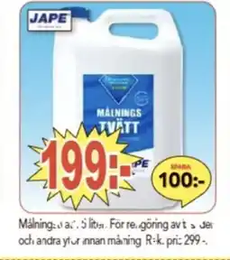 JAPE Malnings tvatt
