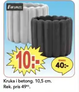 Bo Ohlsson Kruka i betong erbjuda