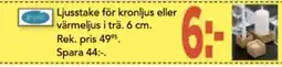 Bo Ohlsson Ljusstake för kronljus eller värmeljus i trä erbjuda