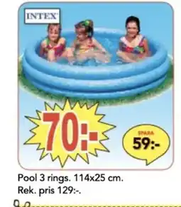 Bo Ohlsson INTEX Pool 3 rings erbjuda