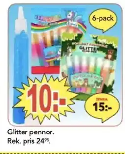 Glitter pennor