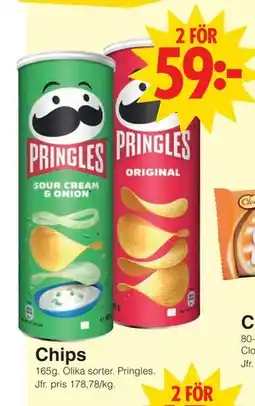 Matöppet Chips erbjuda