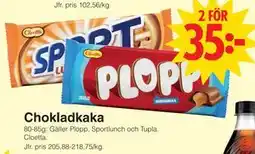 Matöppet Chokladkaka erbjuda