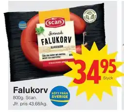 Matöppet Falukorv erbjuda