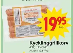 Matöppet Kycklinggrillkorv erbjuda