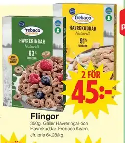 Matöppet Flingor erbjuda