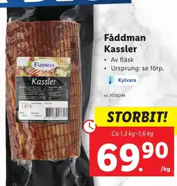 Lidl Fåddman Kassler erbjuda