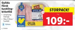 Lidl Gyllda Färsk kyckling- bröstfilé erbjuda