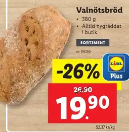 Lidl Valnötsbröd erbjuda
