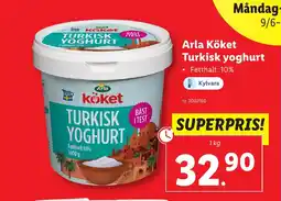 Lidl ARLA Köket Turkisk yoghurt erbjuda