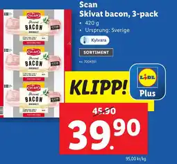 Lidl SCAN Skivat bacon erbjuda