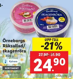 Lidl ÖRNEBORGS Räksallad skagenröra erbjuda
