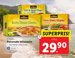 Lidl EL TEQUITO Panerade ostsnacks erbjuda